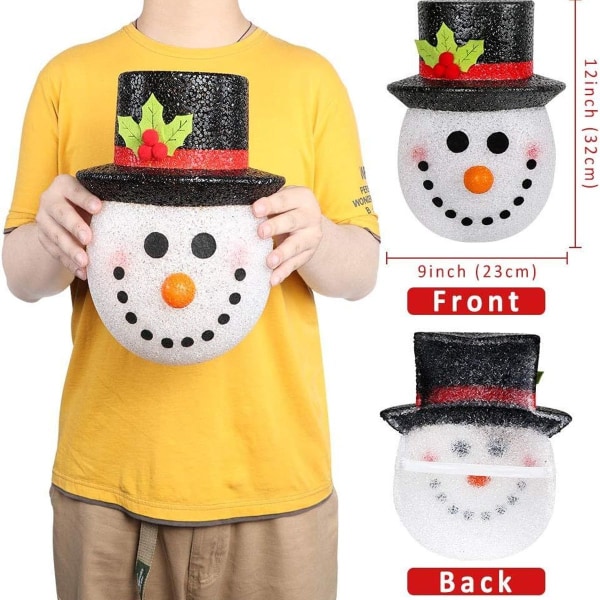 Pack Snowman Christmas Porch Light Covers Snowman Dekorationer