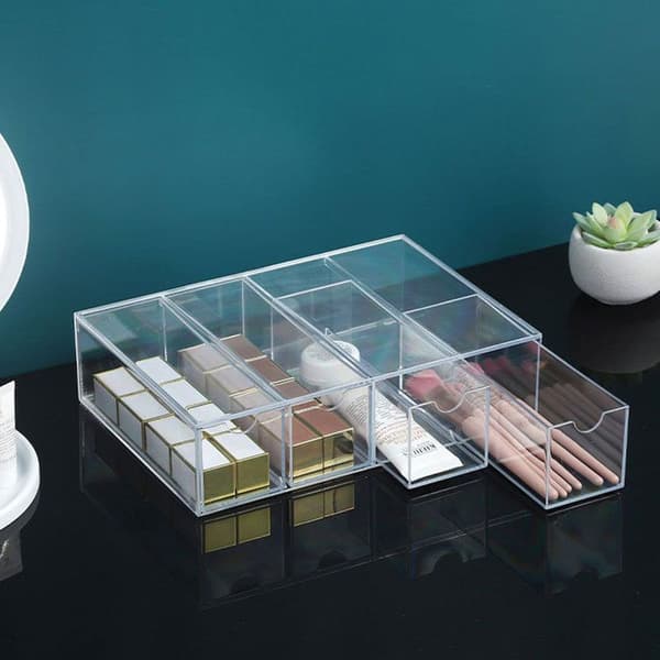 Solbriller arrangør, transparent akryl briller holder
