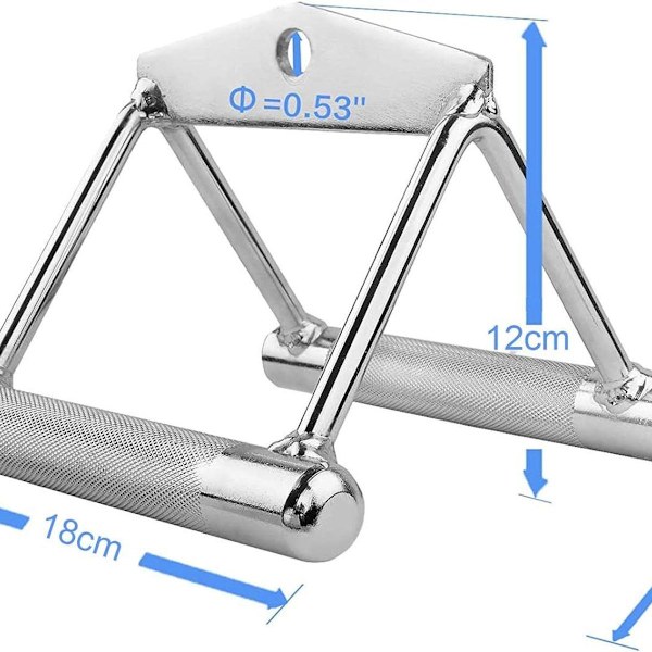 Parallellhandtag, fitness tower & kabeldrag - roddhandtag massivt stål, kabeldrag handtag KLB