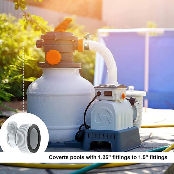 Slange adapter poolslange adapter med gevind, poolslange
