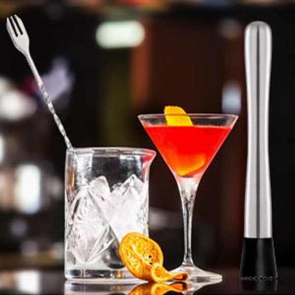 Cocktail shaker og omrøringskjede i rustfritt stål, for bartendere