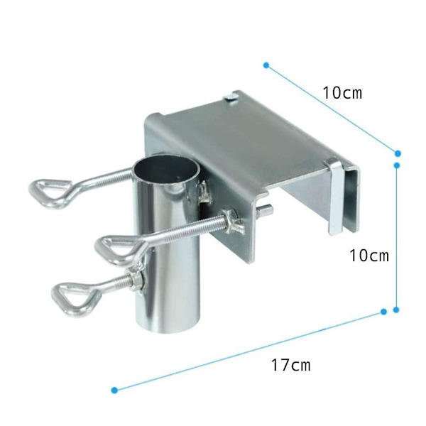 Parasolholder til gelænder - justerbar parasolholder til altaner og terrasser