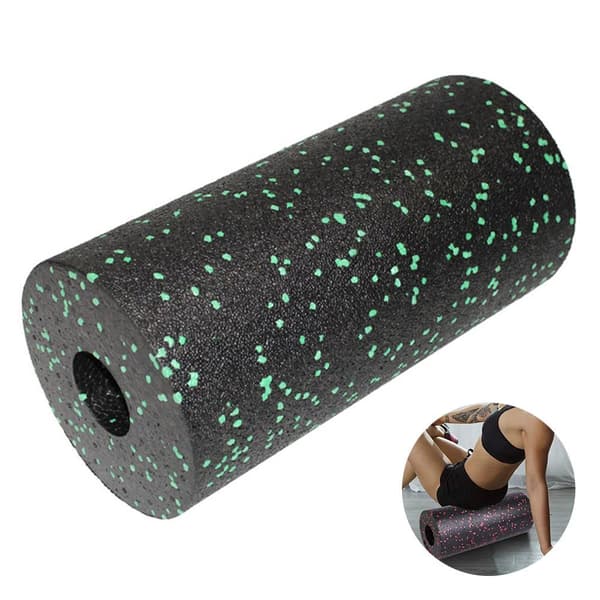 Fascia Roller Standard Medium-Hård Längd 30 cm Diameter 15 cm Mörkgrön