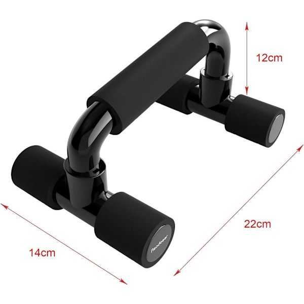 Støttehåndtak for push-up stenger for styrketrening