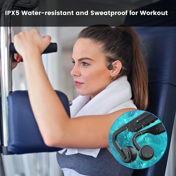 Air Open Ear Bone Conduction Headphones Trådløs Bluetooth 5.0