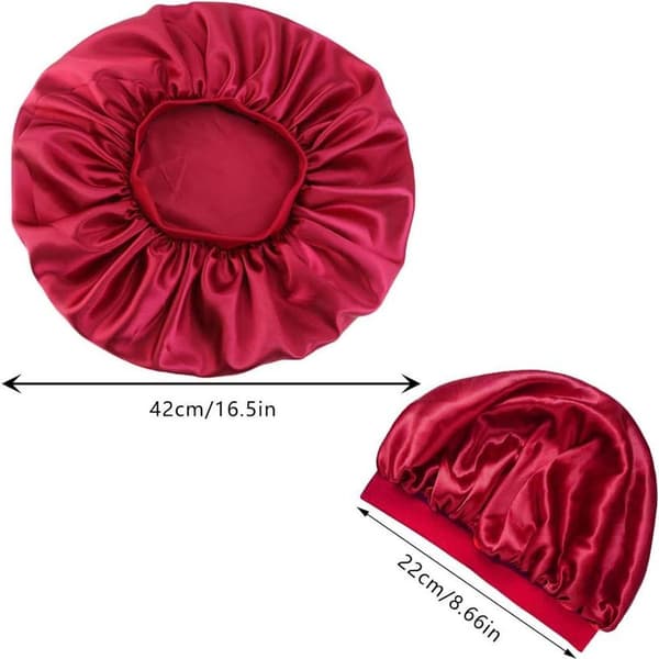 Elegant sovehette for kvinner, 3-pakks sateng sovehetter