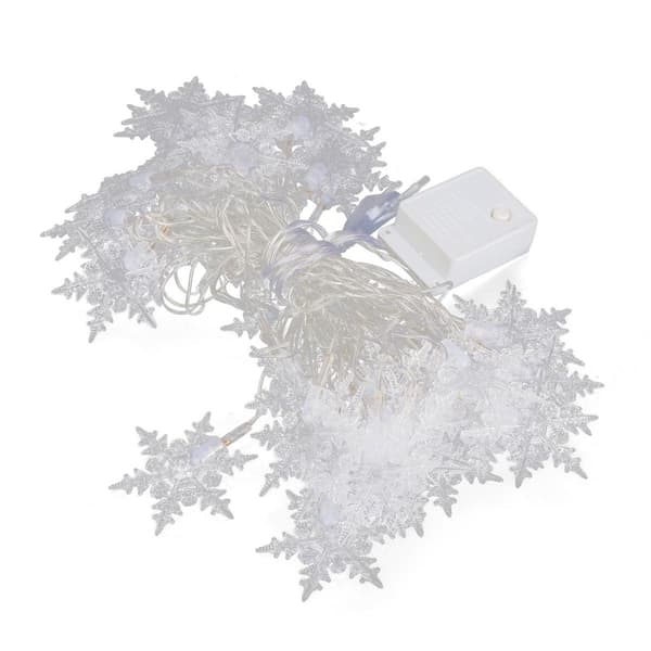 40LED plug-in snøfnugg utendørs fe-lys med 8 moduser for KLB