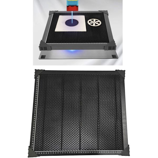 Bikube Laser Seng, Bikube Arbeidsbord, med Aluminiumsplate for Laser Cutter og Graverer 430 x 400mm KLB