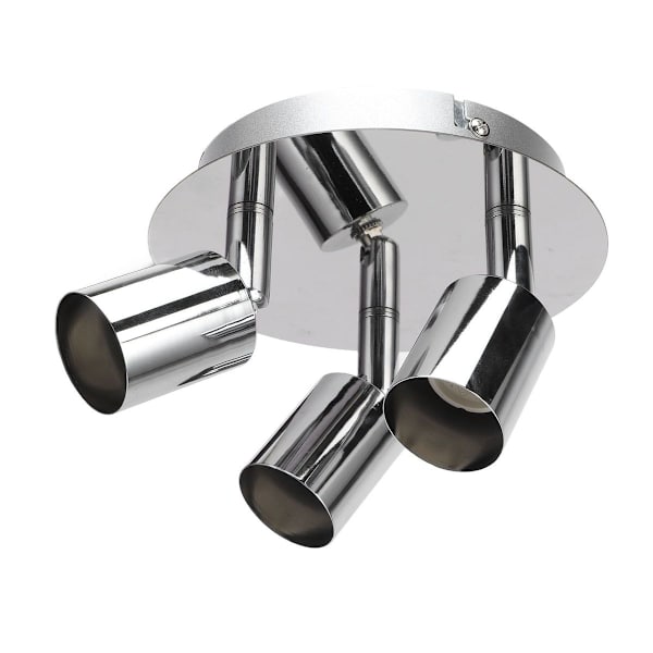Lampeholder, 3 hoder, sirkulær form, moderne, enkel, GU10 sokkel KLB