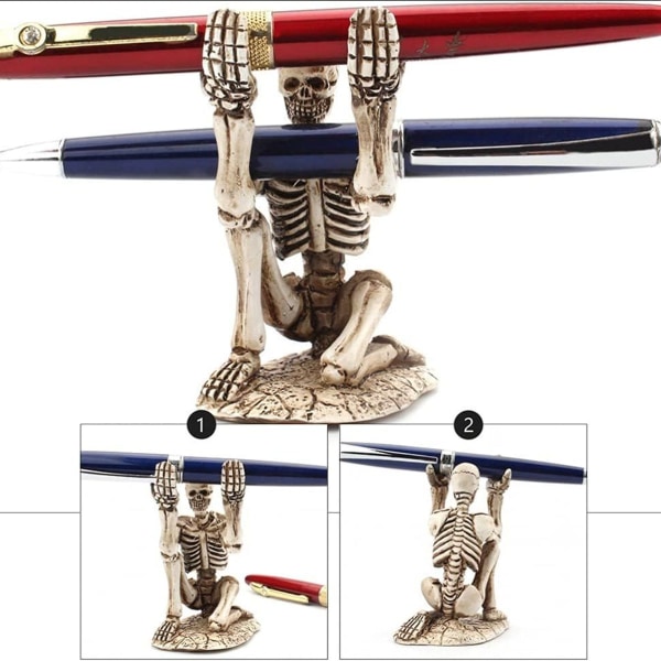 Skull Pen Holder Skeleton Pen Holder Resin Holder KLB