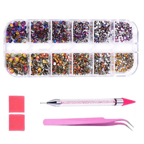 1440 st kristall strass nagelkonst kombination 2 KLB