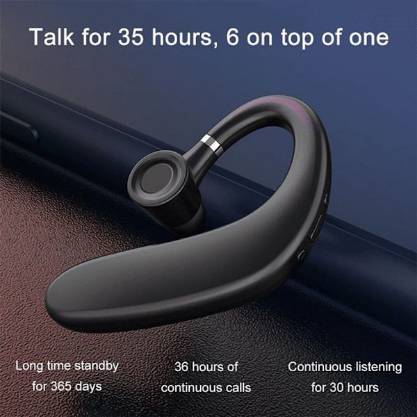 Bluetooth-ørepropper V5.0, trådløst håndfri headset til kjøring