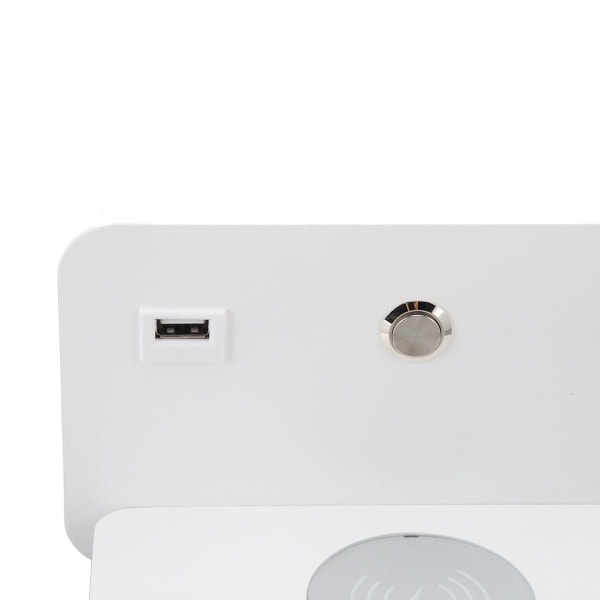 LED vegglampe, USB-grensesnitt, trådløs lading, LED vegglampe KLB