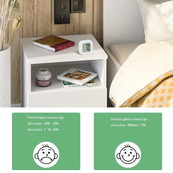 Fugtighedsmåler Termometer Indendørs Mini LCD Digital Termometer KLB