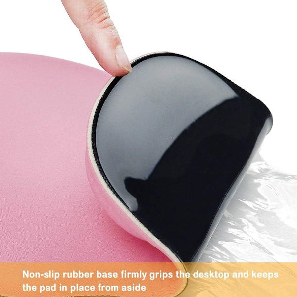 Kontormusematte med gel håndleddstøtte - ergonomisk gaming