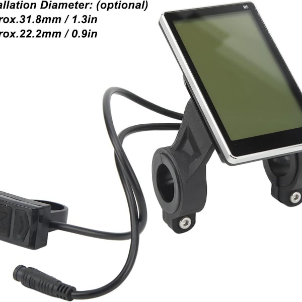 M5 E El-cykel LCD-display hastighedsmåler display