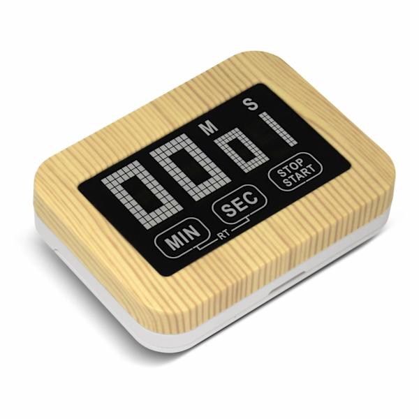 Køkken Timer, Digital LCD Display, med Stærk Magnetisk Stativ, Tæller Ned, Alarmur og Timerfunktion til Træningsstudie