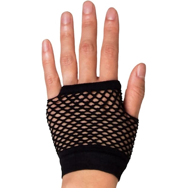 Sorte Mesh Handsker, One Size til Kvinder