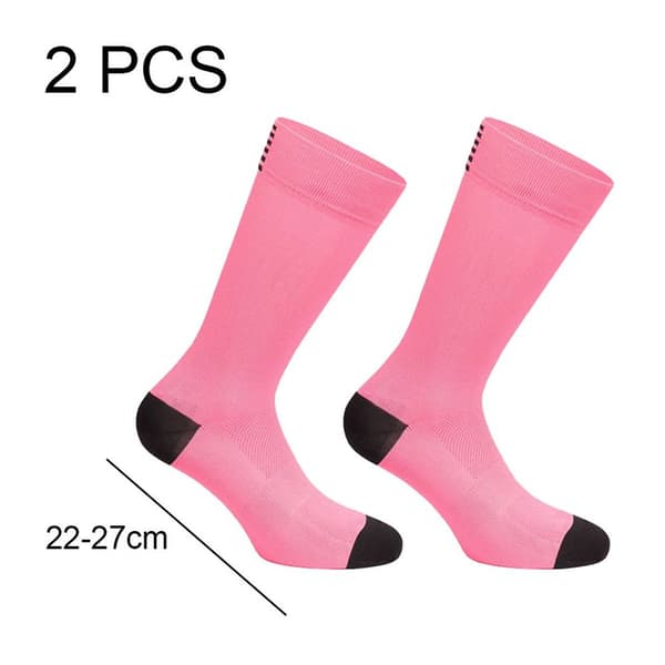 Merinoull ridstrumpor rosa + vit KLB