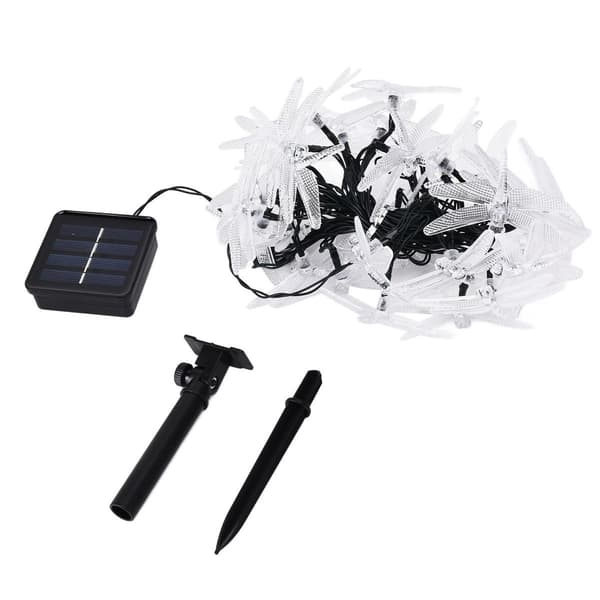 Dragonfly Solar String Lights 30 LED Solar Powered Fairy KLB