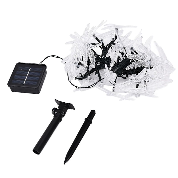 Dragonfly Solar String Lights 30 LED Solcelledrevne Fe Lys KLB