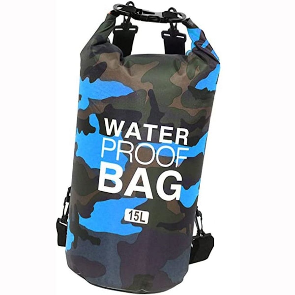 Vattentät pack sack torr ryggsäck strandväska torr väska 15L KLB