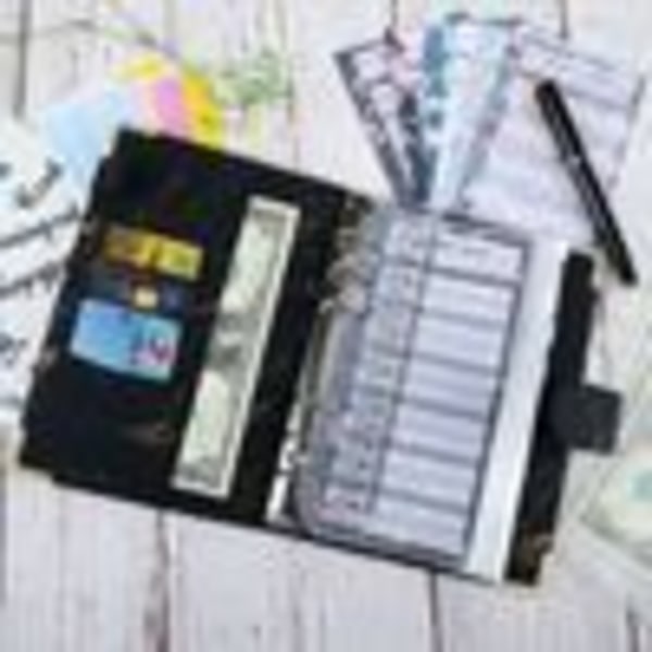 A6 Kunstlæder Notesbog Binder Budget Binder Budget Planner Organizer Binder