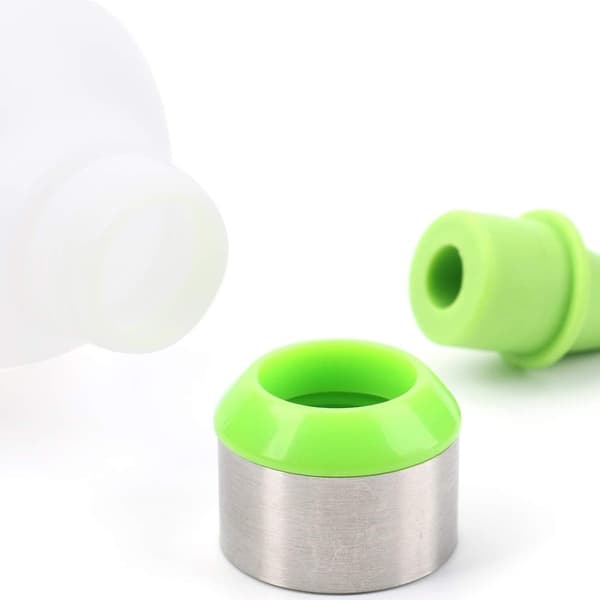 Lawei 4-pack klämflaskor klämflaska kryddflaska med lock & KLB
