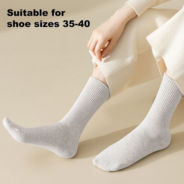 5 par höststrumpor dam resorstrumpor set casual strumpor blandade färger 1 KLB
