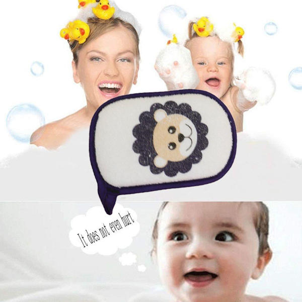 3 st baby badsvamp mjuk skumrengöring tecknad stil4 KLB