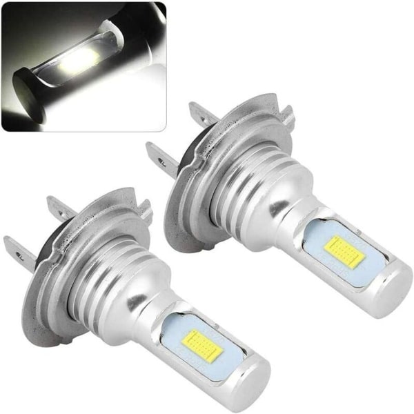 Sumuvalon polttimo, 2 kpl, 80 W, 6000 K, universaali H7 LED