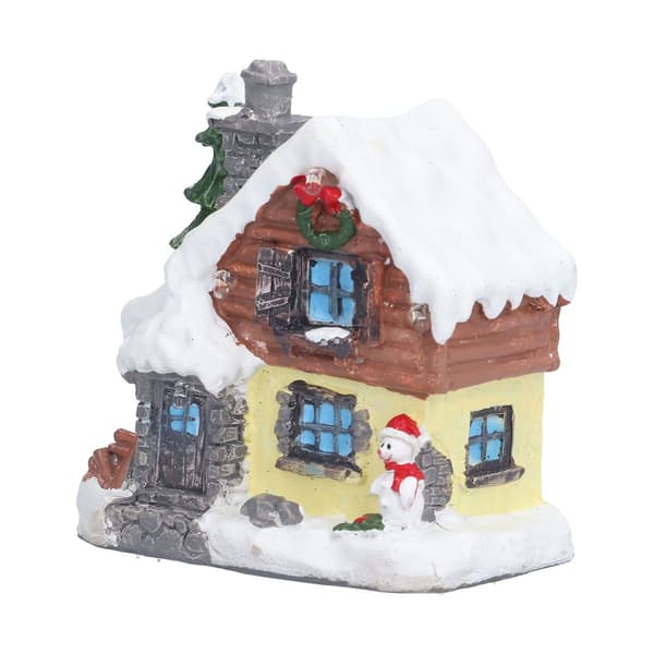 Vinter sne julehuse miniature interiør landsby KLB