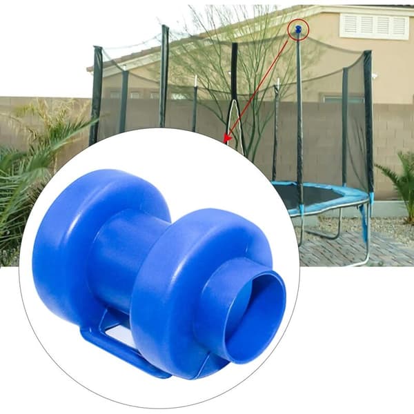 Trampolinändskydd 8-pack Skydd för Trampolin Nätstänger Ø 25 mm, Blå KLB