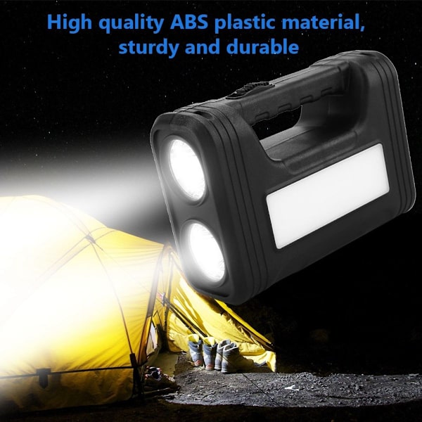 Solcelledrevet multifunksjonelt belysningssystem med LED-spotlight KLB
