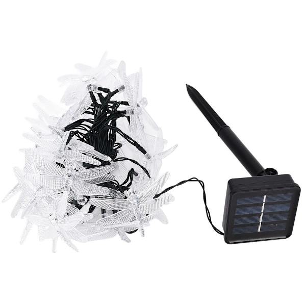 Dragonfly Solar String Lights 30 LED Solcelledrevne Fe Lys KLB