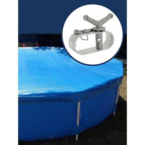 2 stk. Pool Cover Spænderkabel Spænder - Pool Cover Spil, Aluminium Bygget Spil til Svømmebassin, Pool Cover Spænder - 8x2x6.4cm KLB