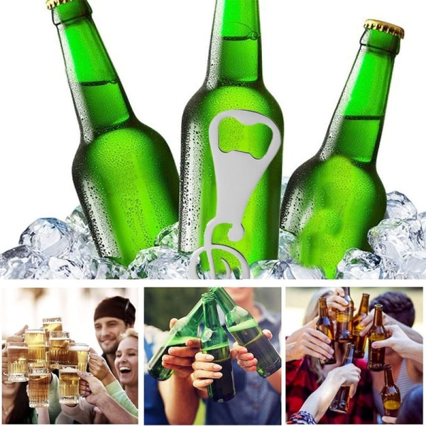 4 stk. Musik Ølflaskeåbner, Guitar Ølflaskeåbner, Bartender