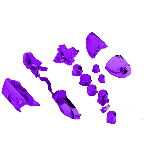 Fuld knap-sæt til Xbox One / Elite-controller (3,5 mm elektroplettering lilla KLB