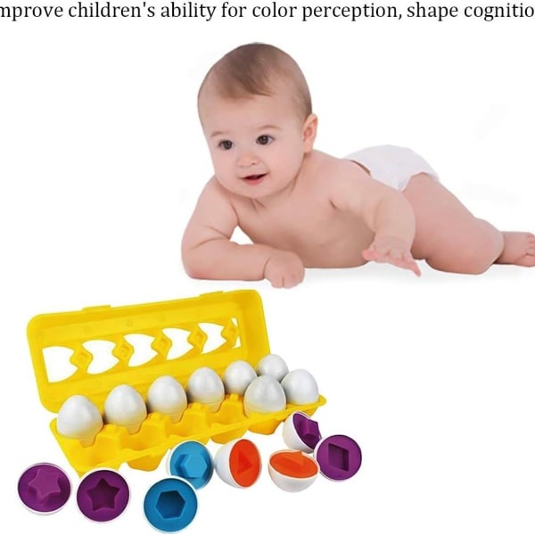 Decdeal Småbarn Äggformer Sorteringslek Pedagogisk leksakssäkerhet och giftfri 1 KLB
