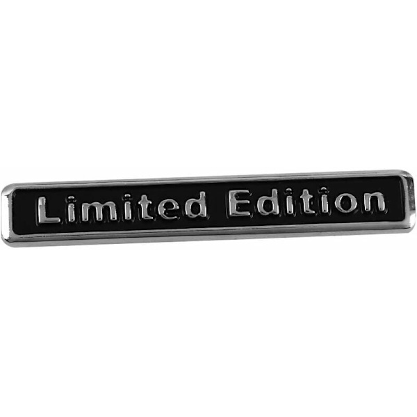 Haihuic 3D musta metalliauto rajoitetun erän logo-emblemitarra tarra autokuorma-auton lokasuojatarra auton takakoriste KLB