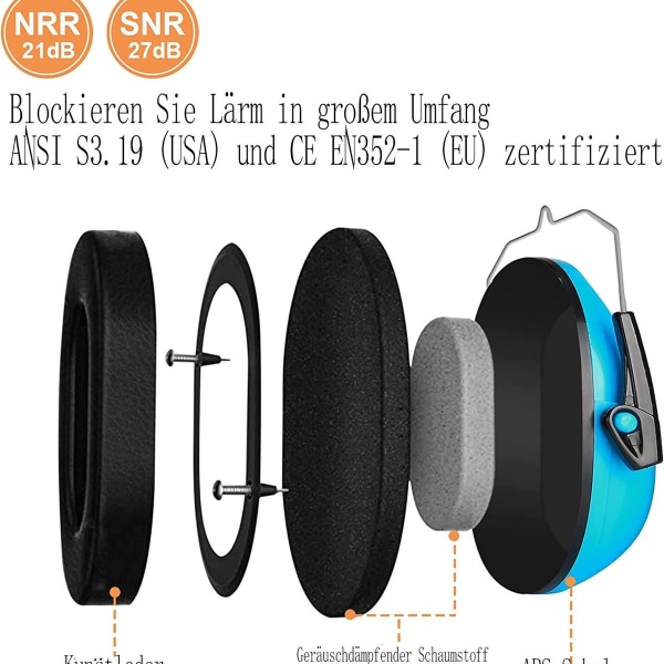 ProCase hörselskydd barn hörselkåpor bullerskydd hörlurar