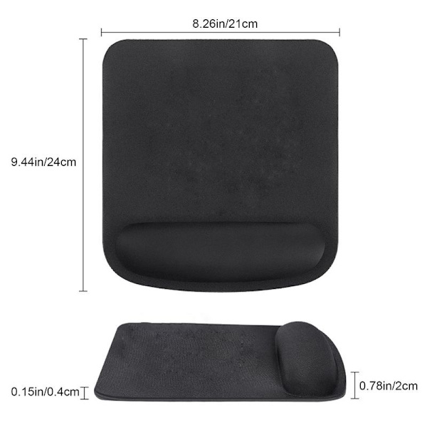 Musmatta med gelkudde, vattentät ergonomisk komfort musmatta kontorsmatta