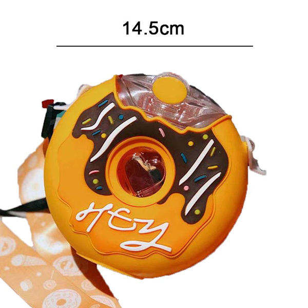 380ml Donut Vannflaske, Barn med Sugerør, Forskjellige Stiler. KLB