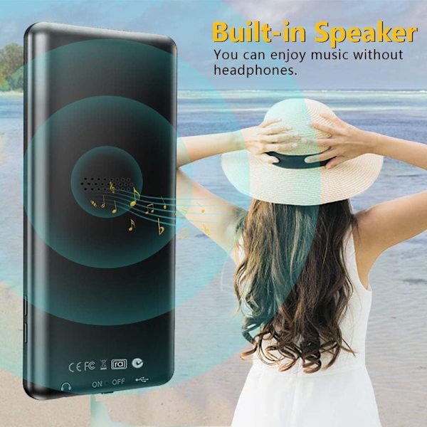 MP3-spiller, 8 GB MP3-spiller Sport MP4-spiller Musikkspiller med hodetelefoner