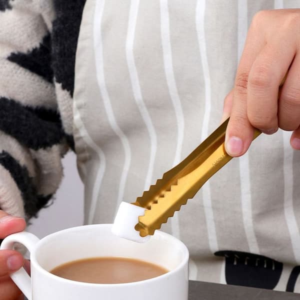 Istång för ishinkar, serveringstång, bartång, rostfritt stål guld