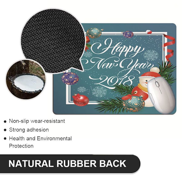 Julmusmatta Student Desk Pad Tangentbordsplatta Laptop Pad Stil 2