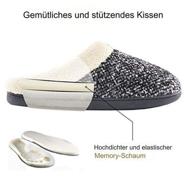 Clogs tofflor med Sherpa-manschett för kvinnor, varma, fluffiga