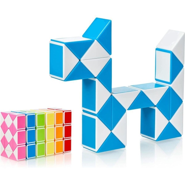 Cubixs Magic Snake - 24 blokker, gul KLB