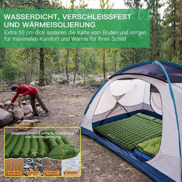 Dubbel sovsäck, camping sovsäck för 2 personer, ultralätt