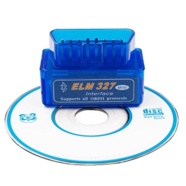 Mini ELM327 V2.1 OBD2 II Bluetooth Diagnostisk Bilskanner